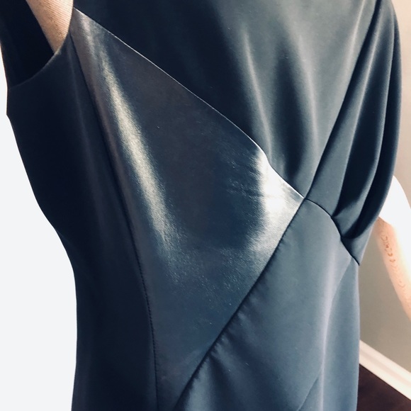 Lafayette Black sheath w/ leather panels. - Picture 3 of 7